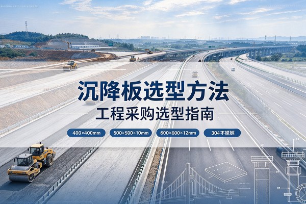 阳东沉降板选择方法